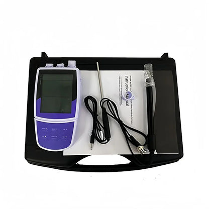 QIUSUO Br Ion Meter Bromide Ion Concentration Meter with Calibration Fluid Range0.4 to 81000 ppm Accuracy ±0.5% F.S. 2 to 5 Point Calibration Backlight Display USB Communication Interface