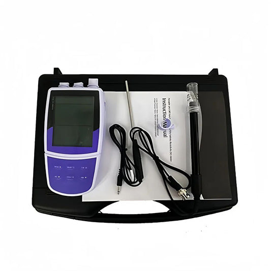 QIUSUO Br Ion Meter Bromide Ion Concentration Meter with Calibration Fluid Range0.4 to 81000 ppm Accuracy ±0.5% F.S. 2 to 5 Point Calibration Backlight Display USB Communication Interface