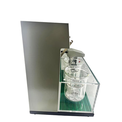 QIUSUO Tablet Disintegration Testing Instruments Disintegration Test Machine with Number of Hanging Glass Tubes 12 Flat Basket Assembly 2 Micro Water Pump Circulating Water Flow Uniform Heating System