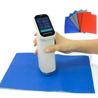 QIUSUO Lab Colorimeter Touch Screen Colorimeter with 6mm Measuring Aperture Repeatability ΔE*ab≤ 0.03 for Coating Ceramic Plastic Paint Color Measurement Comparison