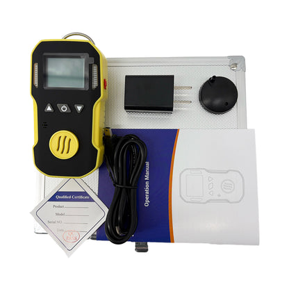 QIUSUO Nitric Oxide Detector Digital NO Analyzer with Accuracy ≦ 5% F.S L-Alarm 50ppm H-Alarm 150ppm Range 0-250ppm Resolution 1ppm  ABS Material Waterproof  High Precision and Real Data Test Measurement & Inspection
