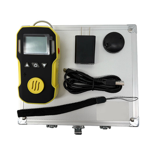 QIUSUO NH3 Gas Detector Ammonia Tester with Range 0-100ppm Resolution 1ppm L-Alarm 20ppm H-Alarm 50ppm Accuracy ≦ 5% F.S.Aluminum Shell material for Combustible and Toxic Gas Leakage Detection Test