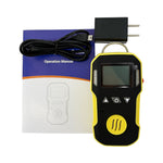 QIUSUO Nitric Oxide Gas Detector Handheld NO Monitor with Resolution 1ppm Accuracy ≦ 5% F.S L-Alarm 50ppm H-Alarm 150ppm Range 0-250ppm for Combustible and Toxic Gas Leakage Detection Test