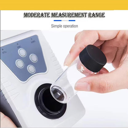 QIUSUO Handheld Turbidity Meter Turbidity Measurement with Measuring Range 0-200NTU Minimum Indication 0.01 NTU Calibration Solution for Power Plants Waterworks Life Sewage Treatment Plants Environment Protection Etc