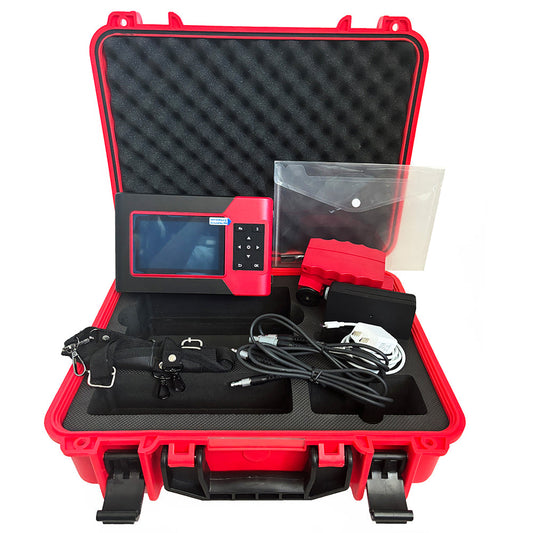 QIUSUO Rebar Finder NDT Rebar Locator with 6-50mm Rebar Diameter 6mm-90mm 7mm-200mm Protective Layer Thickness USB Interface for Protective Layer Thickness Positioning Diameter Space Grid Display