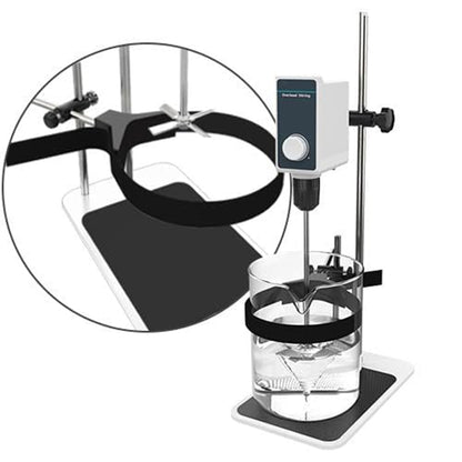 QIUSUO Laboratory Overhead Stirrer Electric Overhead Stirrer with Max Amount of Stirring(H2O) 5L Max Viscosity 5000mPas Clamping Diameter Range of Drill Chuck 1 - 10 mm Brush Motor Power 20W