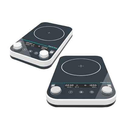 QIUSUO Lab Magnetic Stirrer Magnetic Stirrer 2L with One-click Switch Between Clockwise and Counterclockwise Max Capacity 2L Speed Range 50-1500rpm Speed Increment 5rpm Panel Material Tempered Glass