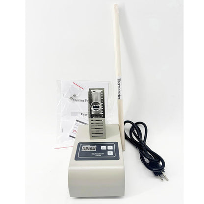 QIUSUO Melting Point Apparatus Melting Point Testing Machine with Melting Point Testing Accuracy ±1.0℃ Ambient Temp (15-35)°C Melting Point Test Range (50-300)°C for Testing Melting Point of Reagents Fragrances