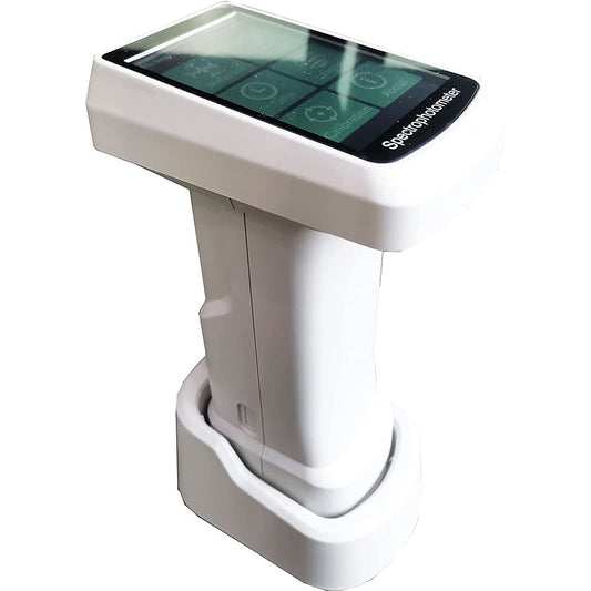 QIUSUO Portable Spectrophotometer Multi Aperture Spectrophotometer with Excellent Repeatability dE*ab≤0.02 Display Accuracy 0.01 Three Calibers for Printing Paint Textiles Color Spectrometer Analysis