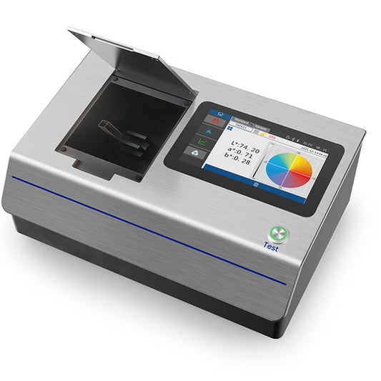 QIUSUO Liquid Colorimeter High-Precision Liquid Colorimeter with Bluetooth Wavelength Range 360-780 nm Wavelength Interval 10nm Measuring Aperture Transmission Φ10mm Rich Chromaticity Indicators D/0 Geometric Optical Structure