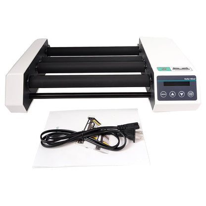 QIUSUO Digital Tube Rollers Mixer Laboratory Shaking Equipment with 4 Rollers Brushless Motor Horizontal Rolling Max Capacity 1L Reagent Bottle * 2 / 2kg Speed 20 to 80rpm Specs φ45 to 100mm Roller Length 28cm Speed and Time Control