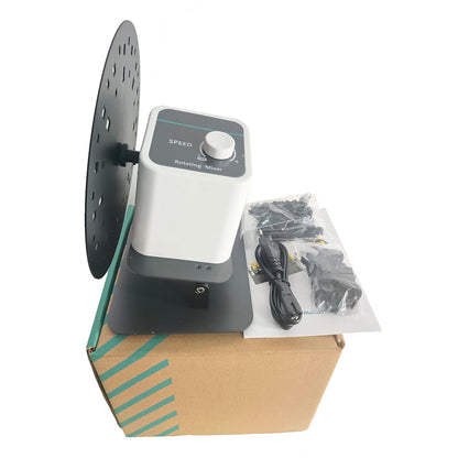 QIUSUO Rotary Rotating Mixer Shaker Lab Rotating Mixer with with Rotating Mixer Speed Range 20-80rpm Angle Range 40-80° Brush Motor Knob Cntrol Adjustable rpm