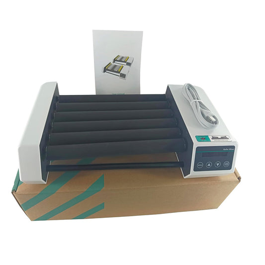 QIUSUO Tube Roller Mixer 6 Roller Tube Roller Mixer with 6 Rollers LCD Display Screen Rotating Shaking Specs φ6 to 34mm Speed 20 to 80rpm Max Capacity 12*50ml Centrifuge Tube/0.6kg