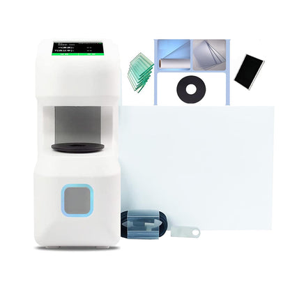 QIUSUO Haze Measurement Light Transmission Haze Meter with Massive Storage Test Range 0-100% Resolution 0.1% Aperture 21mm 2.8 Inch Touch Screen USB Interface High Precision High Stability for Haze Luminous Transmittance of Transparent Plastics