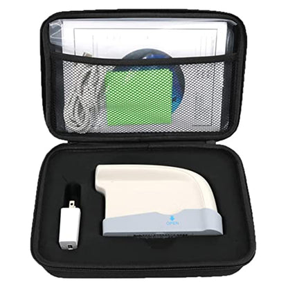 QIUSUO 20/60/85° Gloss Meters Multi-Angle Gloss Meters with Measuring Time 1.0s Division Value 0.1GU Connect to PC Display 5 Sets Of Measurement Data Save Over 5000 Data Measuring Range 20°:0~2000GU 60°:0~1000GU 85°:0~160GU
