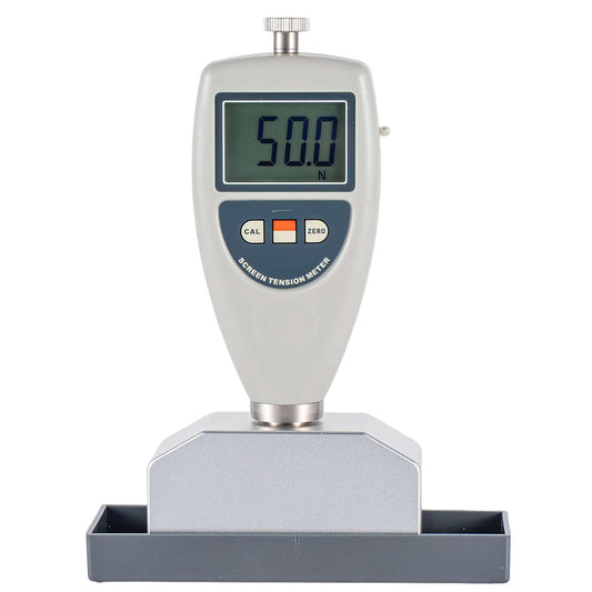 QIUSUO Wire Mesh Tension Meter Digital Screen Printing Tension Meter with Fiducial Error 5% Display Range 0~50 N/cm Measurement Range 7~40 N/cm High Accuracy LCD Digital Display Eliminating Reading Error