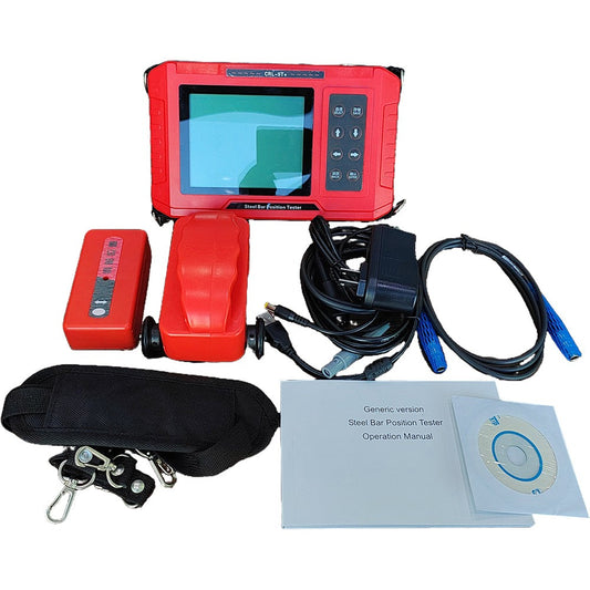 QIUSUO Digital Concrete Rebar Detector Reinforcement Detector with with Normal Mode Profile Model Grid Mode Steel Bar Diameter Range Ф6mm～Ф50mm Can Show The Grid and Sectional Diagram of Steel Bar Intuitively Diameter Nominal Scale Range Ф6mm～Ф32mm