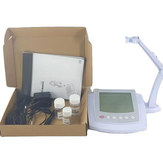 QIUSUO Benchtop Ammonium Ion Meter NH4 Ion Meters Tester Ammonium Ion Detector with Calibration Liquids Range 0.1 to 18000 ppm Range -1999.9 to 1999.9 mV Automatic Temperature Compensation Function