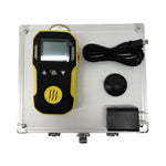 QIUSUO Ammonia Gas Leak Detector Handheld NH3 Monitor with Range 0-100ppm Resolution 1ppm L-Alarm 20ppm H-Alarm 50ppm Accuracy ≦ 5% F.S.Aluminum Shell material ABS Material Waterproof  High Precision