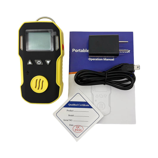 QIUSUO NO Gas Detector Portable Nitric Oxide Monitor with L-Alarm 50ppm H-Alarm 150ppm Range 0-250ppm Resolution 1ppm Accuracy ≦ 5% F.S Advanced Micro-Power Technology Sensors ABS Material Waterproof