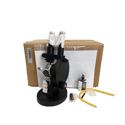 QIUSOUO Binocular Abbe Refractometer Binocular Refractometer Binocular Abbe Refractometer with Accuracy ±0.0003 Measuring Range 1.3000-1.7000 nD 0.0-95% Brix for Liquid Solid Refractive Analysis