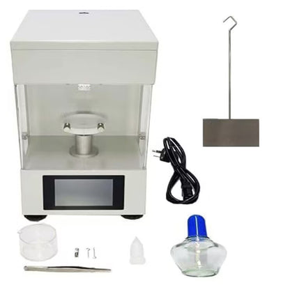 QIUSUO Professional Surface Tension Meter Board Surface Tension Meter Surface Tensiometer with Wilhelmy Plate Method Test Range 0－1000mN/m Resolution 0.1mN/m 4.3-inch Touch Screen