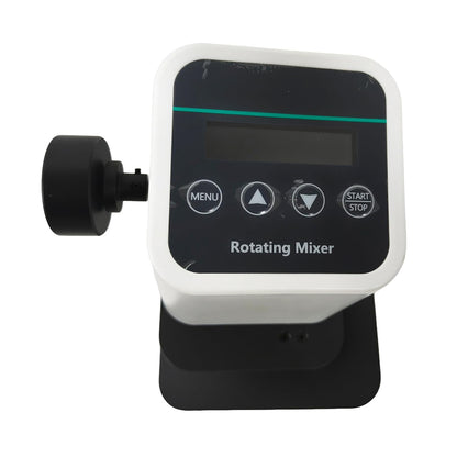 QIUSUO Lab Rotating Mixer Digital Tube Rotator Mixer with Digital Display and Button Adjustable Speed 20-80rpm Angle Range 40-80° Brushless Motor Three Kinds of Buckle Adjustable Speed and Time