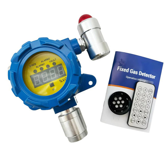 QIUSUO Wall-mounted Nitrogen Gas Detector N2 Monitor with Resolution 0.1vol Accuracy ≦ 5% F.S. Measuring Range70%- 100%vol for Combustible and Toxic Gas Leakage Detection Test High Precision