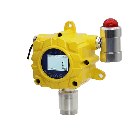 QIUSUO Wall-mounted NH3 Detector Ammonia Tester with L-Alarm 10ppm H-Alarm 20ppm Range 0-100ppm Resolution 1ppm Accuracy ≦ 5% F.S for Combustible and Toxic Gas Leakage Detection Test