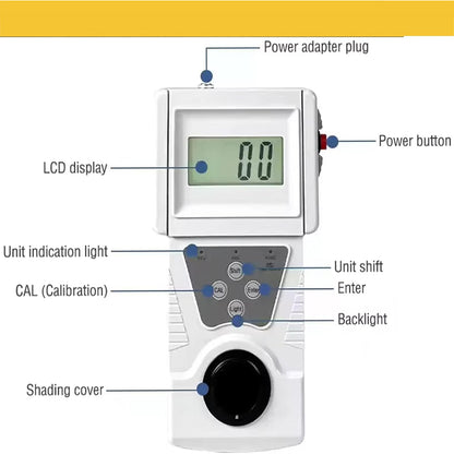 QIUSUO Digital Turbidimeter Portable Water Turbidimeter with Turbidimeter Calibration Solution Kit Range 0 to 200 NTU Accuracy 0.1 NTU ISO7027 Compliant for Beverage Turbidity Testing