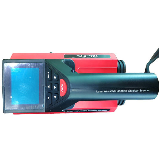 QIUSUO Integrated Laser Steel Bar Detector Concrete Rebar Locator Scanner Integrated Rebar Scanner for Concrete with Multi-Mode Detection Range 6mm-90 Mm 7mm-200mm for Steel Bar Thickness Waveform Network Profile