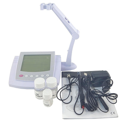 QIUSUO Benchtop Sodium Ion Meter Na Concentration Meter with Calibration Solution Range 0.002 to 69000 ppm Resolution 0.001 0.01 0.1 1 Automatic Accuracy ±0.5% F.S. Multiple Measurement Units Auto-Power Off