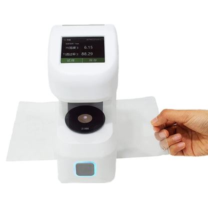 QIUSUO Three Apertures Haze Meter Light Transmittance Haze Meter Film Plastic Glass Hazemeter with Switchable 21mm 15mm 12mm Apertures Repeatability 0.02 for Haze Transmittance Test of Plastic Film