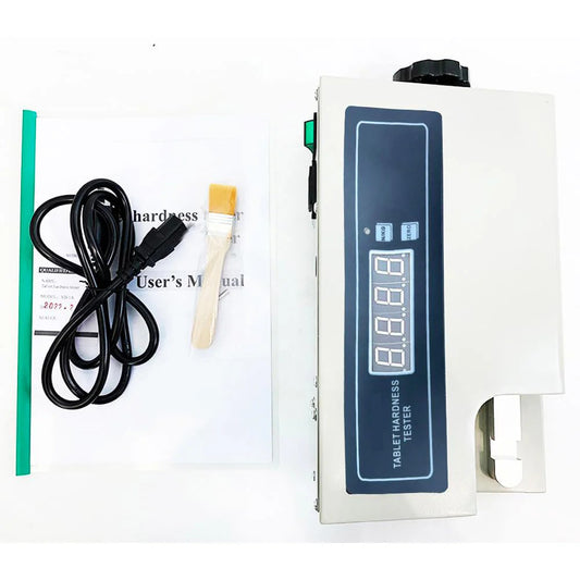 QIUSUO Tablet Hardness Tester Machine Tablet Hardness Testing with Hardness Accuracy ±1.5% Max Number in Each Group ≤100P Hardness Range (2～200) N/(0.2～20) kg  N/KG  Conversion by One-Button