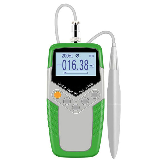 QIUSUO Digital Tesla Meter Fluxmeter Surface Magnetic Field Tester with 2% Accuracy 0 to 2400mT 0 to 24000Gs Resolution 0.01mT 0.1Gs