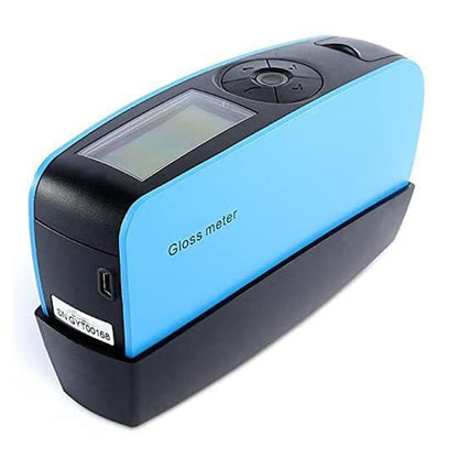 QIUSUO Precision Gloss Meter 60 Degree Gloss Meter Measurement Range 0-1000GU Measuring Time 0.5S Division Value 0.1GU Measurement Range 0-1000GU Large Storage to Save Over 35000 Data for Paints Coating Plastics Ink Rubber Printing Paper Etc