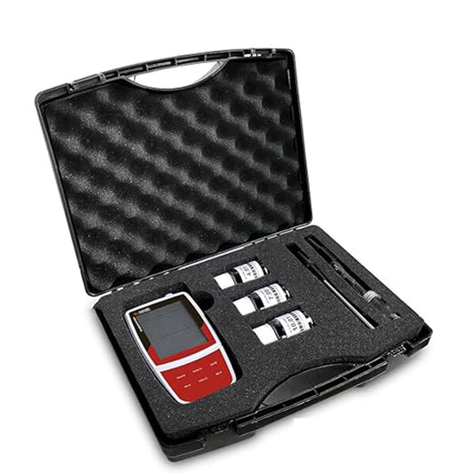 QIUSUO Digital pH Meter Portable Water pH Analyzer with Calibration Liquids Range -2.000 to 20.000 pH Range -1999.9 to 1999.9 mV Accuracy ±0.2 mV USB Communication Interface Stores Up to 500 Data Sets Manual/Auto-read Measurement Endpoint