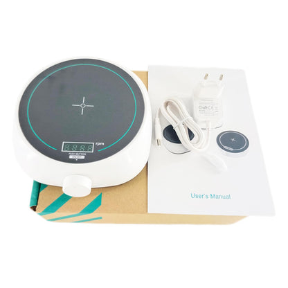QIUSUO Laboratory Magnetic Stirrers Digital Magnetic Mixer with Rotary Knob LCD Display Strong Magnetic Field Brushless Motor Working Plate Size 135 MM Speed 200-2000 rpm Max Stirring Volume 2L(H2O) Shell Protection Level IP42