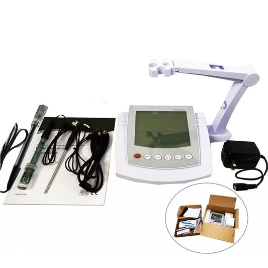 QIUSUO Benchtop Fluoride Ion Meter F Ion Meter with Calibration Fluid Range 0.02 to 1900 ppm Range -1999.9 to 1999.9 mV Calibration Solutions 0.001/0.01/0.1/1/10/100/1000/10000 Measurement Units ppm mg/L mol/L mmol/L for Laboratory Applications
