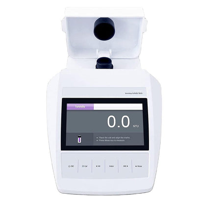 QIUSUO Benchtop Turbidity Meter Multiparameter Turbidity Meter Kits with Total Suspended Particle Analysis Function Range 0 to 2000 NTU/FNU 4 PCS Formazine Calibration Solutions USB Interface Resolution 0.01