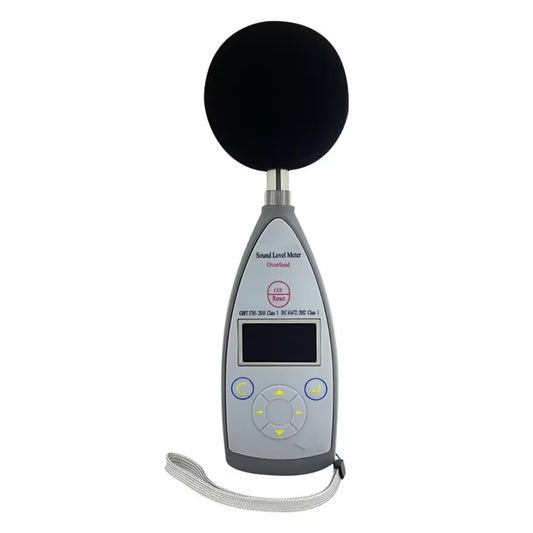 QIUSUO Sound Level Meter Class 1 Digital Sound Level Meter with Measurement Range 25dB(A)~140dB(A) Statistical Analysis Function 8000 Groups Data Storage for Community and Industrial Noise Measurement
