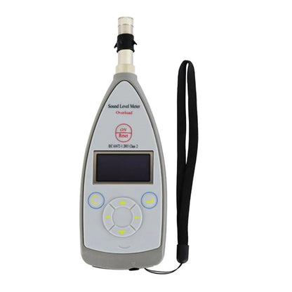 QIUSUO Class 2 Integrating Sound Level Meter Noise Level Tester with Range 10 Hz-20 kHz 25dB(A)-140dB(A) 8000 Groups Data Storage USB RS232 Interface for Traffic Noise Measurement