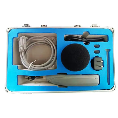 QIUSUO Sound Level Meter Class 1 Digital Sound Level Meter with Measurement Range 25dB(A)~140dB(A) Statistical Analysis Function 8000 Groups Data Storage for Community and Industrial Noise Measurement