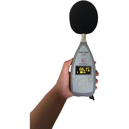 QIUSUO Sound Level Meter Class 1 Integrating Sound Level Meter with Range 25dB(A)~140dB(A) Frequency Range10 Hz~20 kHz Self-generated Noise <18 dBA Sampling Frequency 48kHz Integrating Time 1s~24h RS232 Output