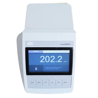 QIUSUO Digital Turbidity Meter Water Turbidity Instrument with Turbidity Range 0~2000 NTU/FNU Accuracy ±3% 0~500 EBC Accuracy ±2% USB Communication Interface Suspended Particle Analysis 4 PCS Calibration Solution