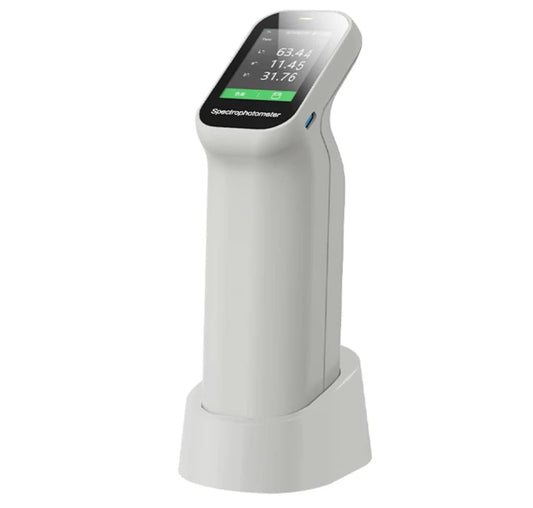 QIUSUO Portable Colorimeter Color Meter Tester with 6mm Measuring Aperture for Coating Ceramic Plastic Paint Color Measurement Comparison