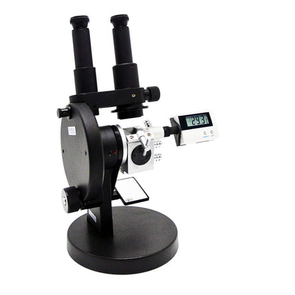 QIUSUO Lab ABBE Refractometer Binocular Refractometer Binocular Abbe Refractometer with 1.3000-1.7000nD 0-95% Brix Accuracy ±0.0003 Digital Display of Temperature Measurement of Refractive Index nD