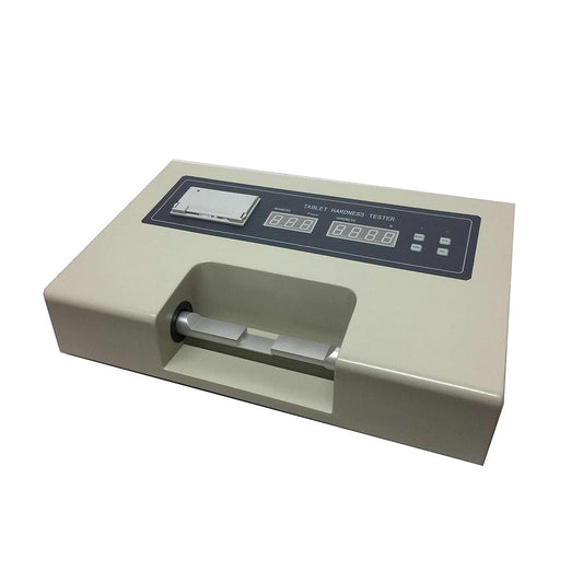 QIUSUO Tablet Hardness Tester Gauge Meter Tablet Hardness Test Limits with Built-in Printer Hardness Range 2 to 199.9N Accuracy ±1.5% Automatic Statistic Printing for Detecting Tablet Breaking Hardness
