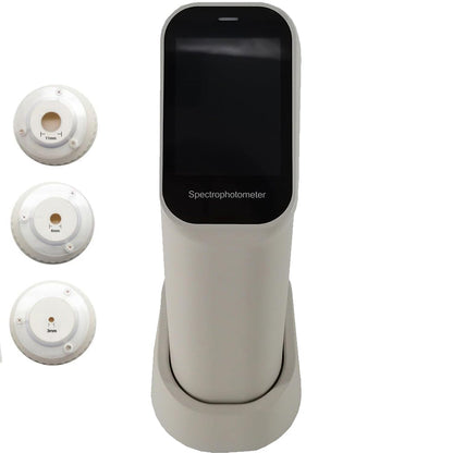 QIUSUO Three Calibers Colorimeter Laboratory Colorimeter with Wavelength Range 400-700nm Measuring Aperture 3mm 6mm 11mm Camera Measurement Observation Method Auto Calibration LED+UV Light Source