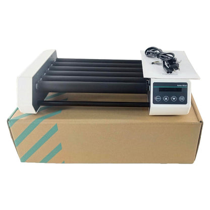QIUSUO Roller Mixer Machine Laboratory Roller Mixer with Horizontal Rolling 6 Rollers Brushless Motor Specs φ6-34mm Max Capacity 12*50ml Centrifuge Tube/0.6kg Rocking And Rolling Motions